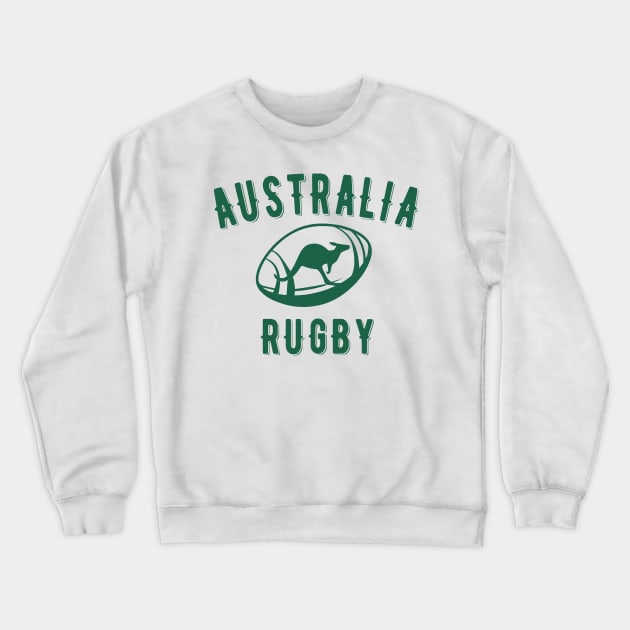 Australia Rugby - Straya Wallaby Rugby Gift for Rugby lovers who adore Australia. Crewneck Sweatshirt by yassinebd